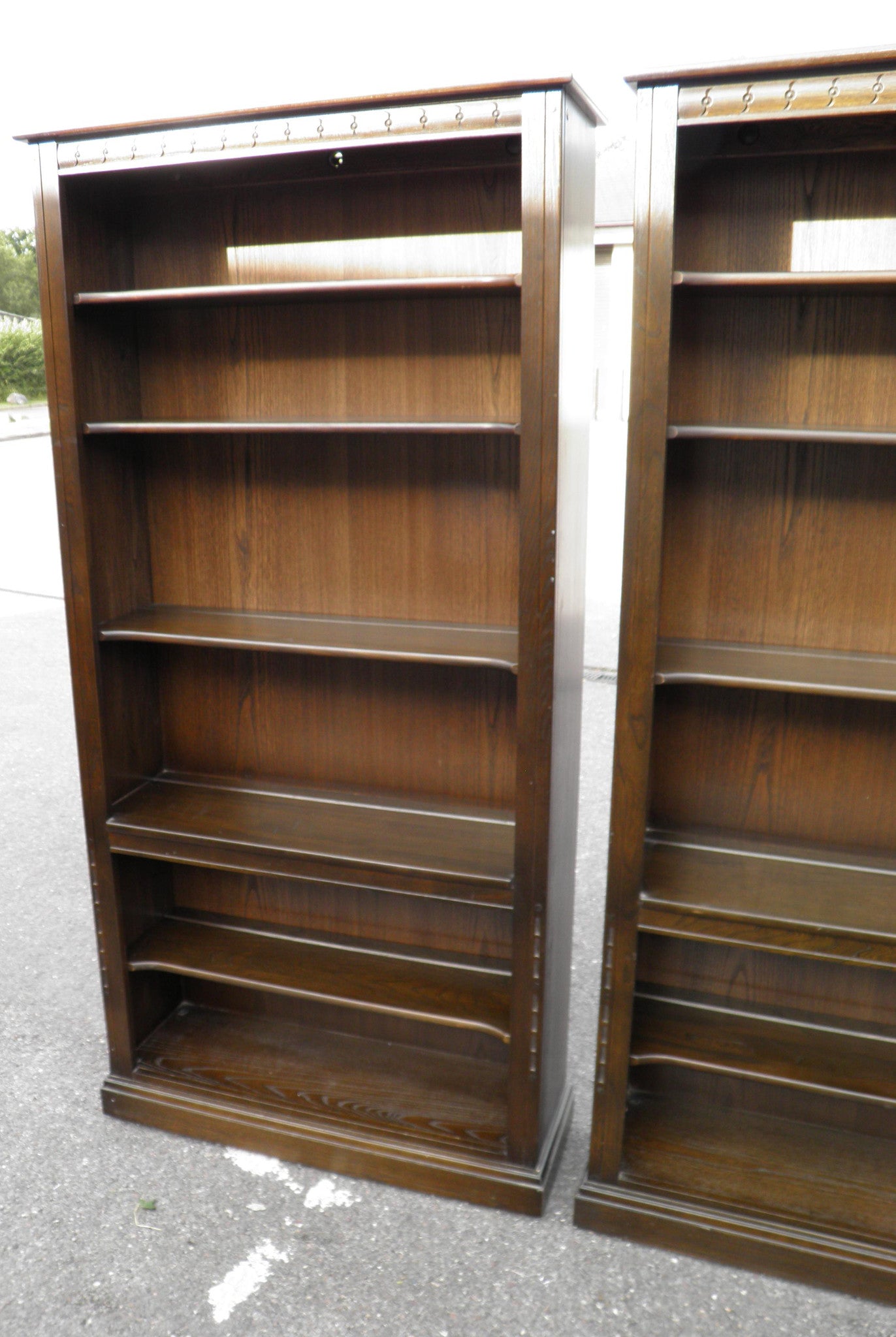 Pair Of Genuine Ercol Tall Bookcases