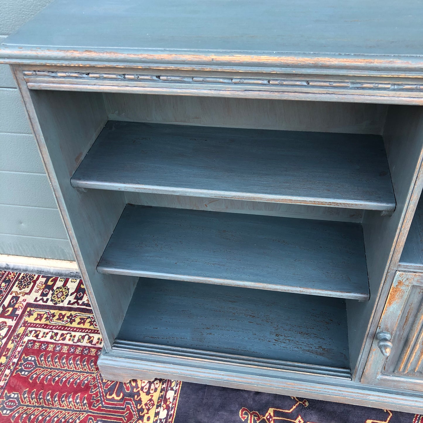 Vintage Old Charm Bookcase / Refinished Woods Bros Side Cabinet ( SOLD )