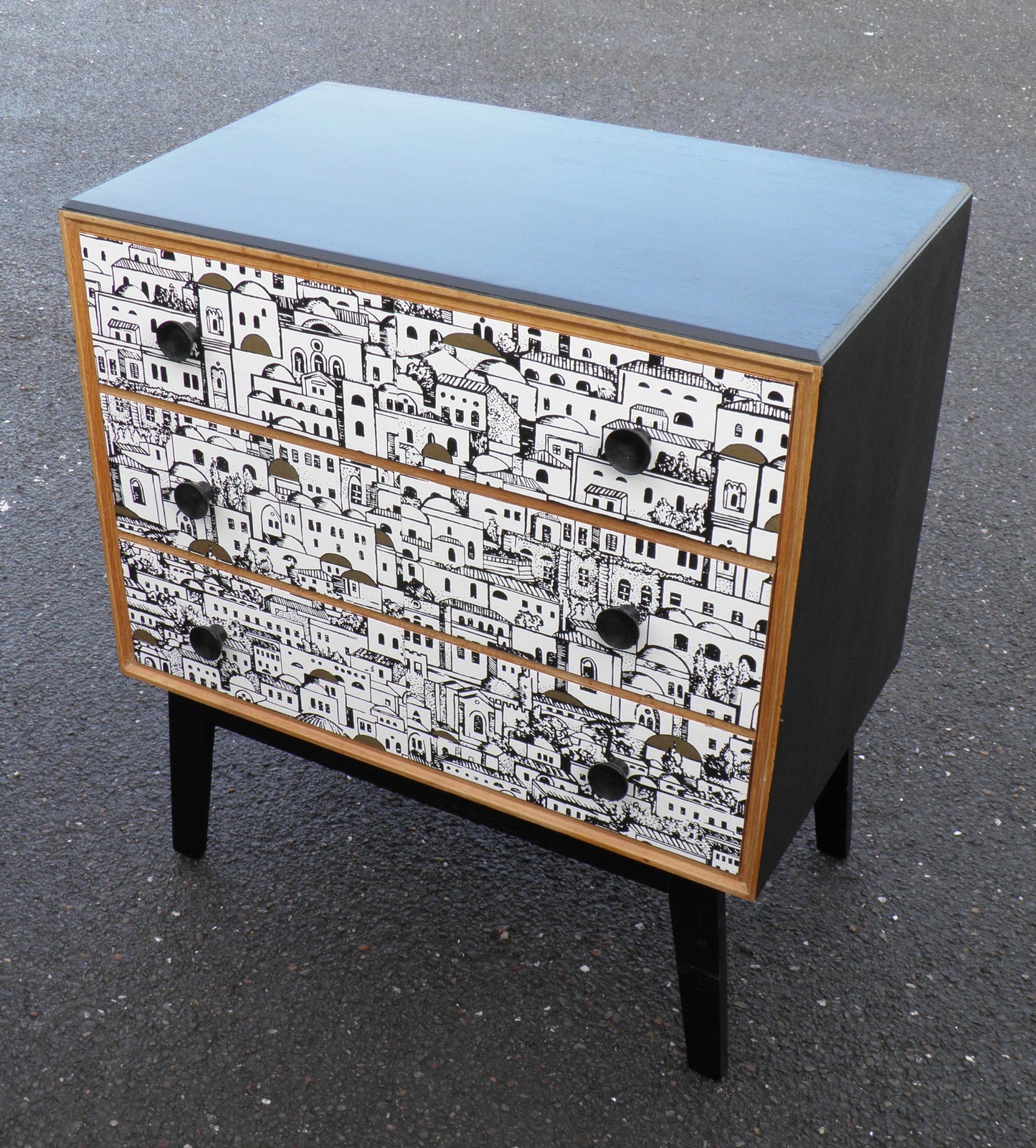 Fabulous Fornasetti Inspired Vintage Retro Chest By Meredew