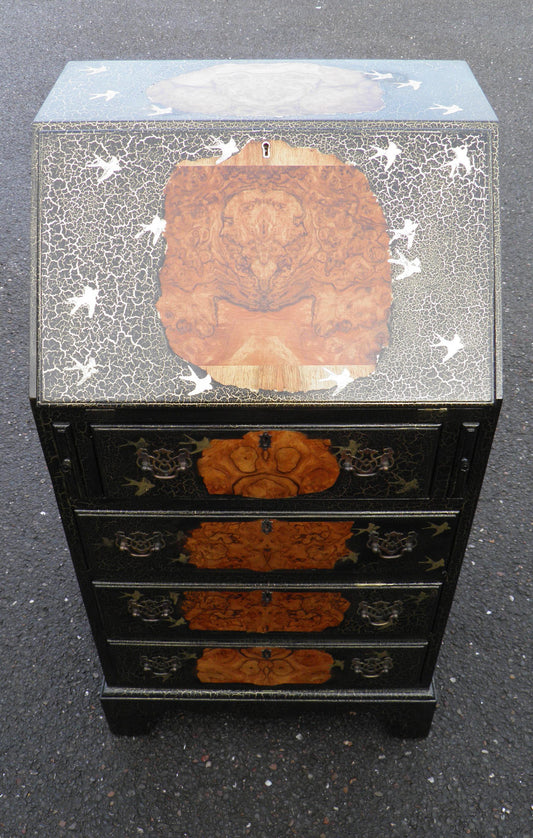 Pretty Vintage Decorative Fall Flap Desk / Bureau