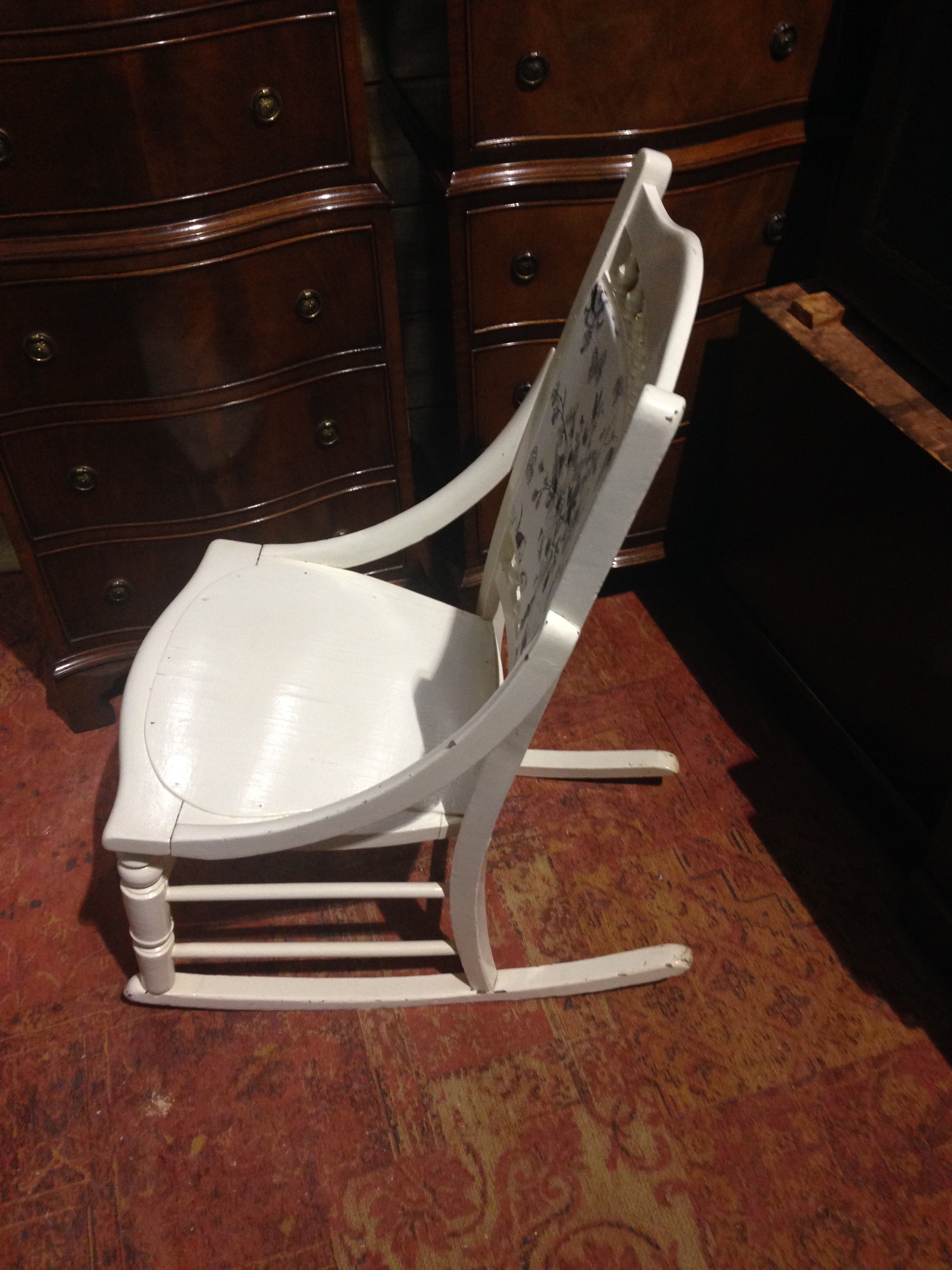 Antique nursing outlet rocker