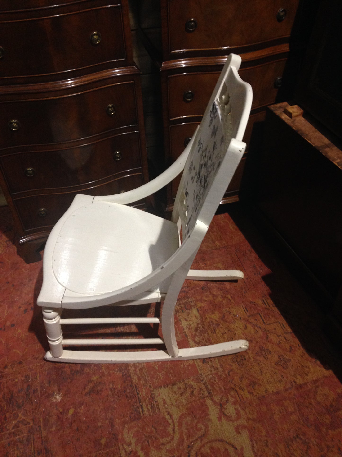 205.....Antique Rocking Chair / Upcycled Rocking Nursing Chair ( SOLD )