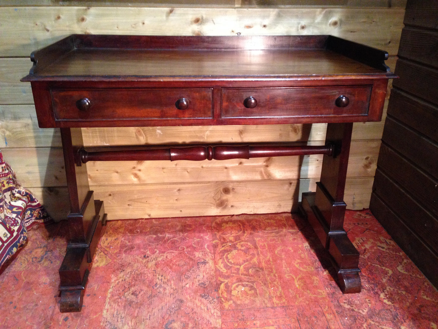 202.....Antique William Iv Mahogany Writing Table / Antique Hall Table ( SOLD )