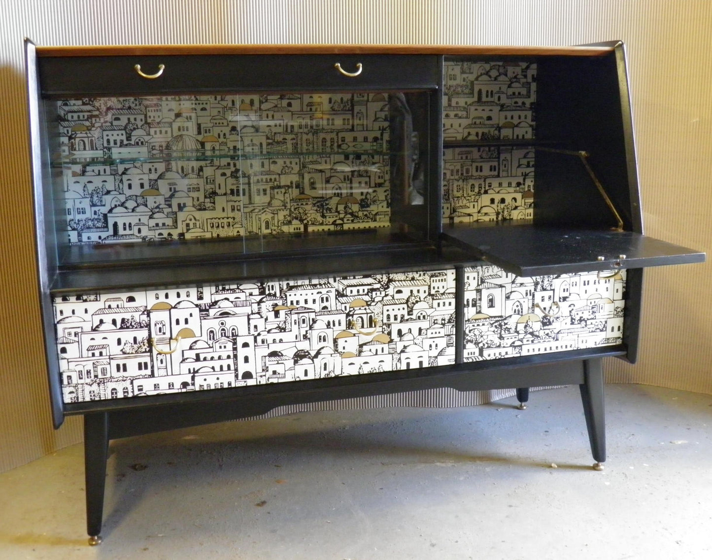 Superb Fornasetti Style G Plan Sideboard