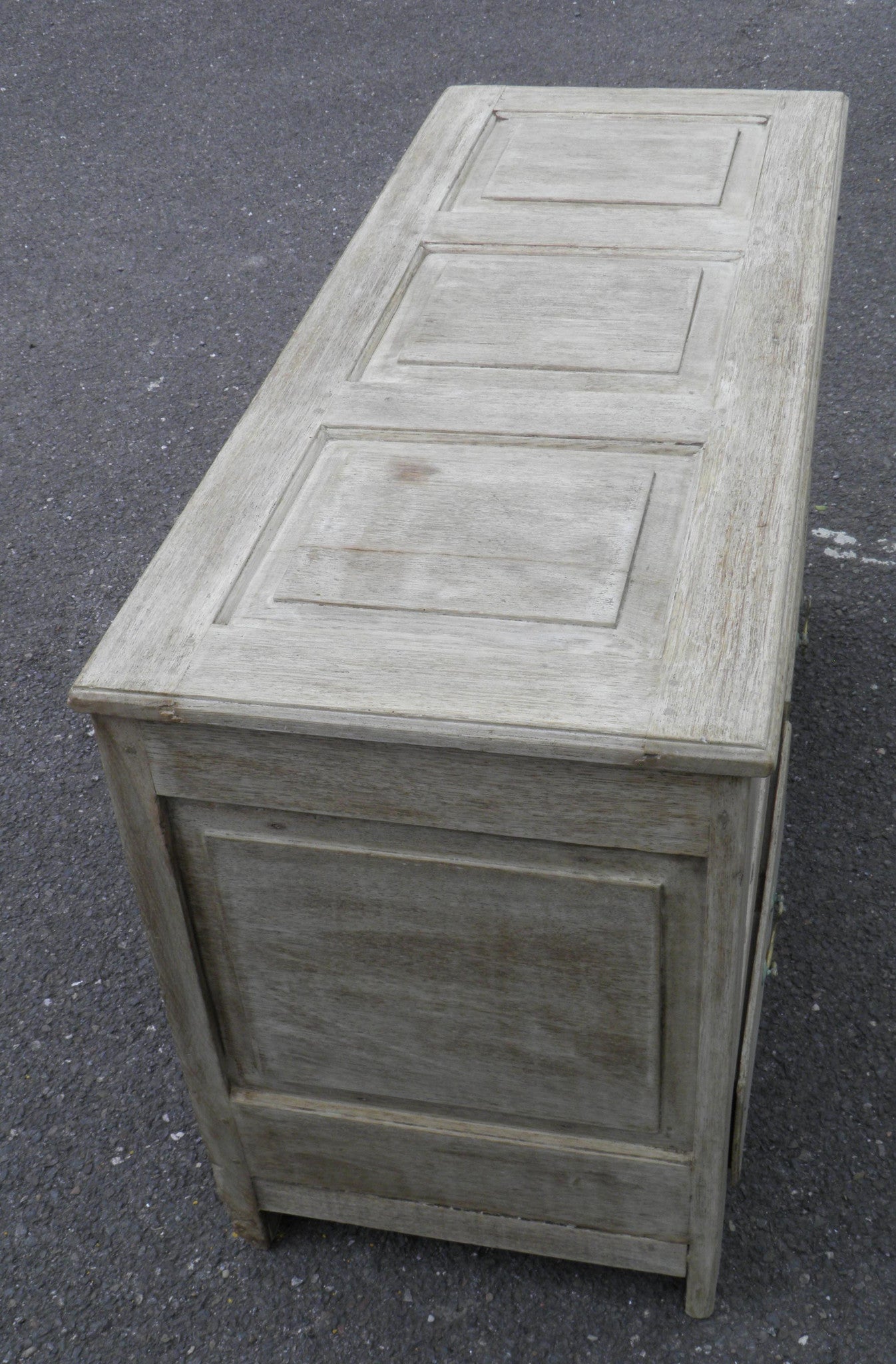 An 18th Century Bleached Oak Mule Chest Coffer