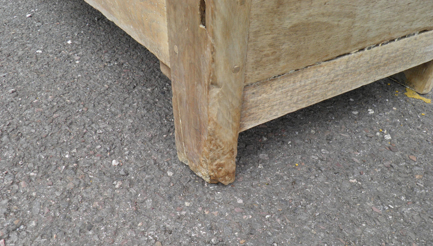 An 18th Century Bleached Oak Mule Chest Coffer