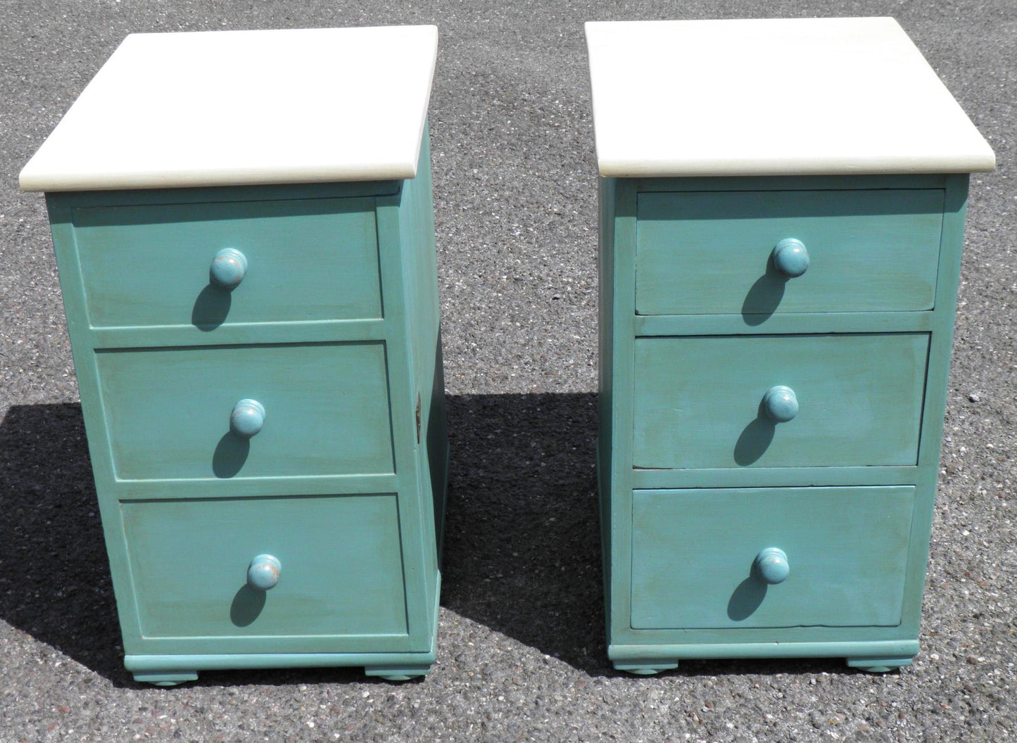 A Pair Of Mid 19th Century Upcycled Bedside Cabinets