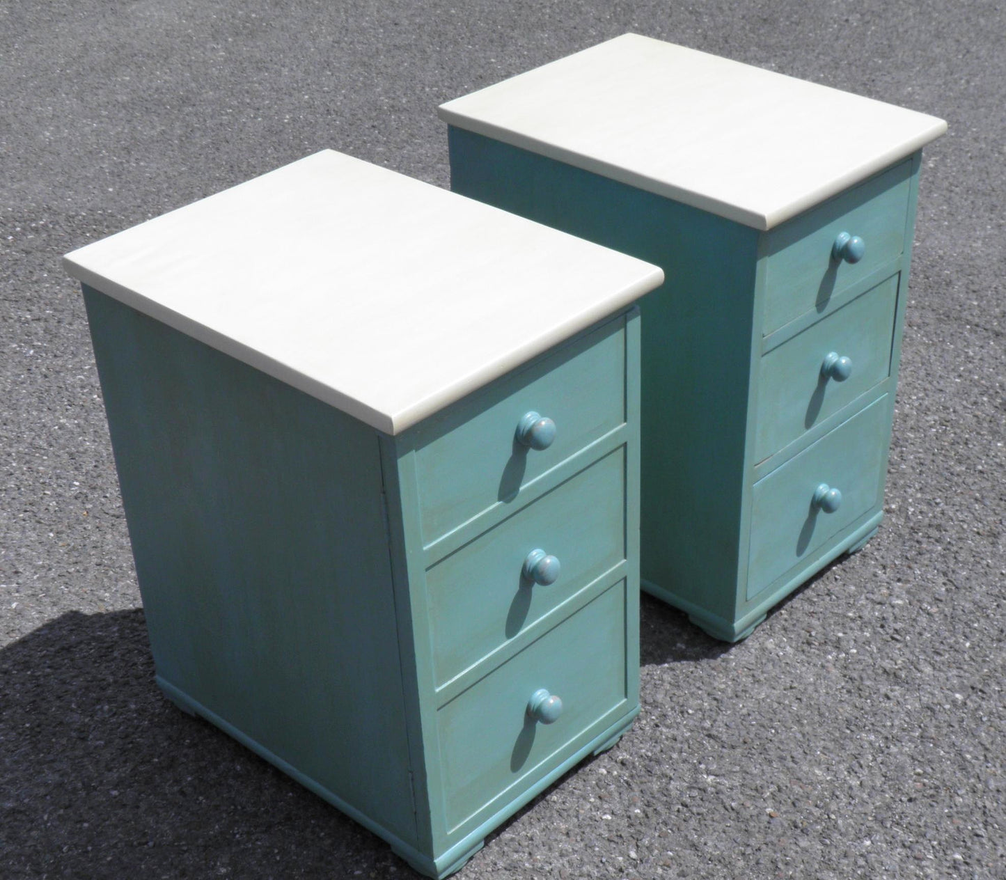 A Pair Of Mid 19th Century Upcycled Bedside Cabinets