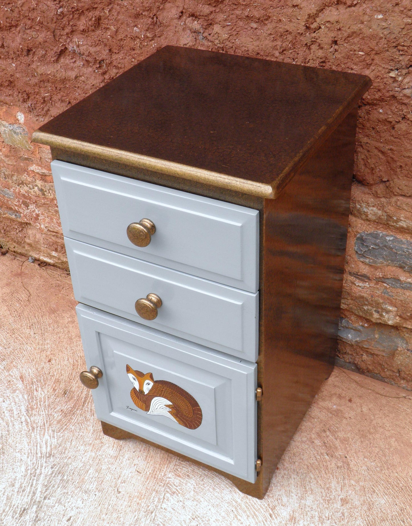 A Pair Of Upcycled Bedside Cabinets