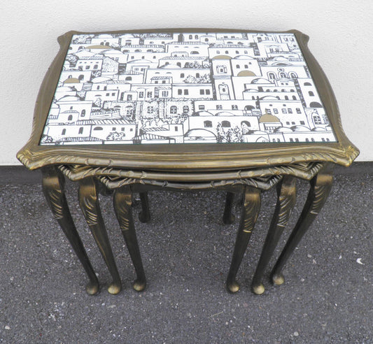 Fabulous Fornasetti Vintage Nest Of Tables.