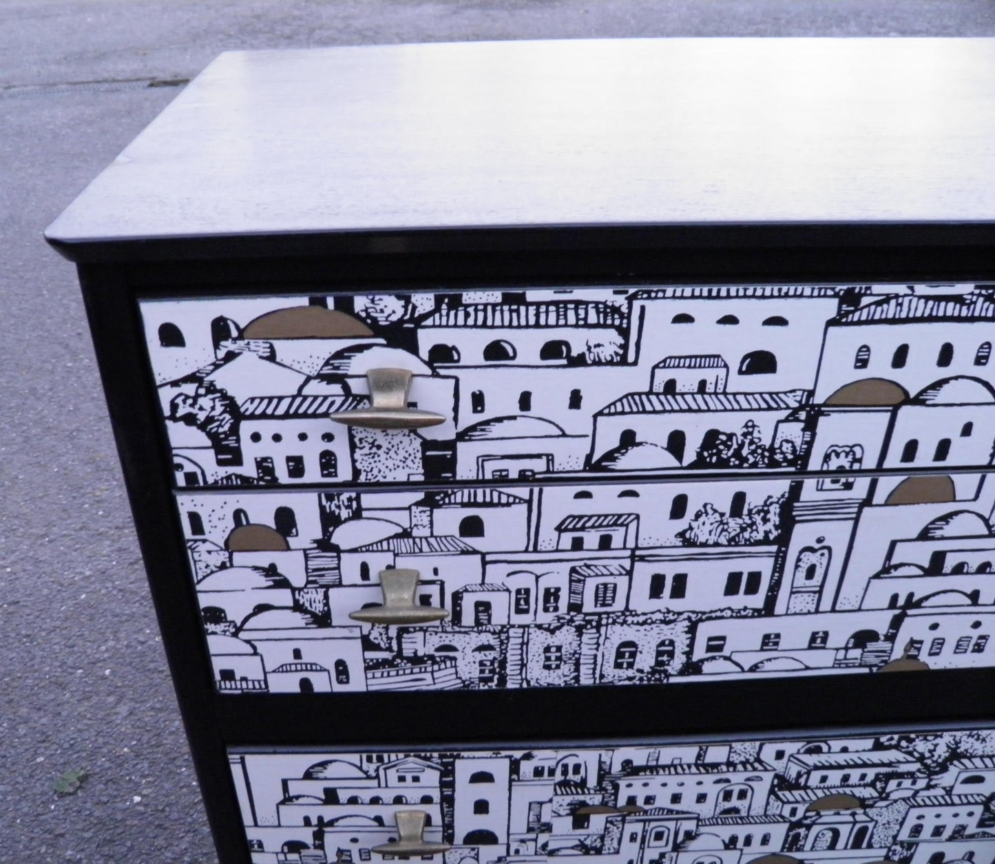 Retro Chest Of Drawers With Fabulous Fornasetti Decoration
