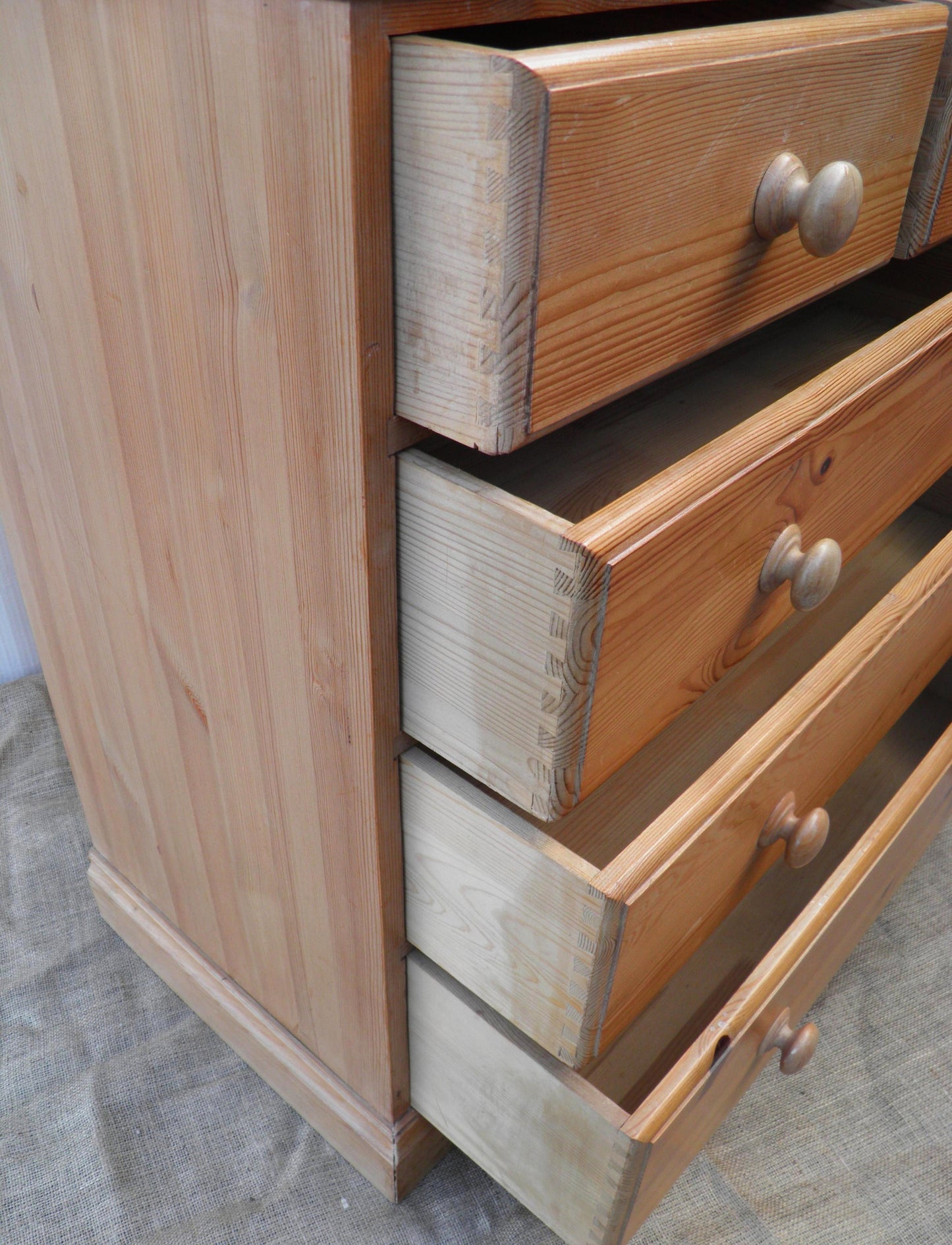 Vintage Pine Chest Of Drawers