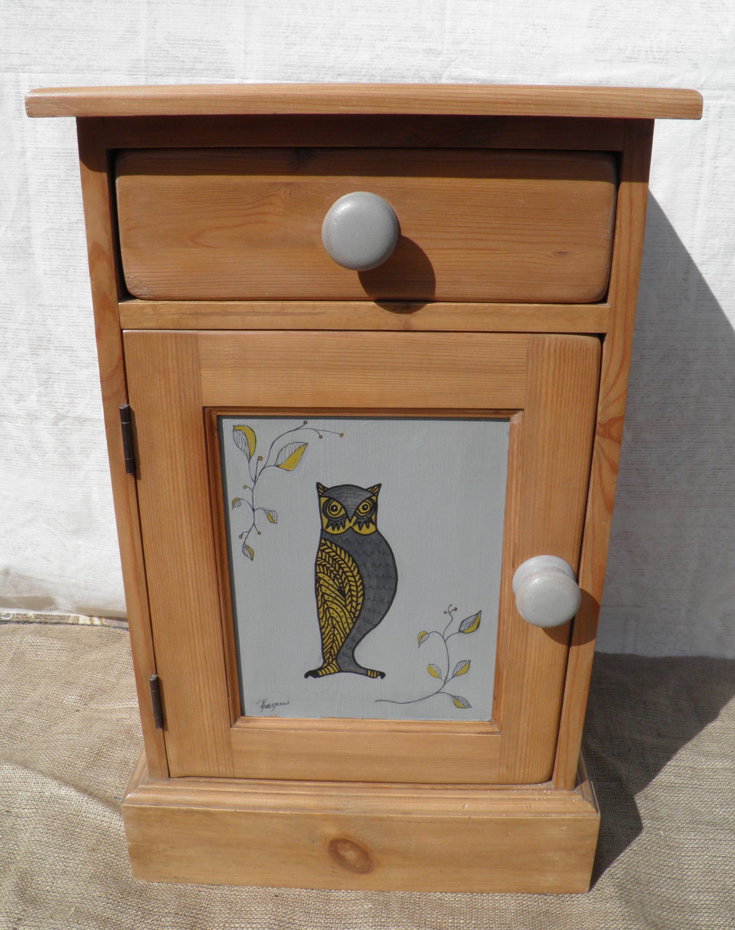 A Pair Of Vintage Solid Pine Bedside Cabinets