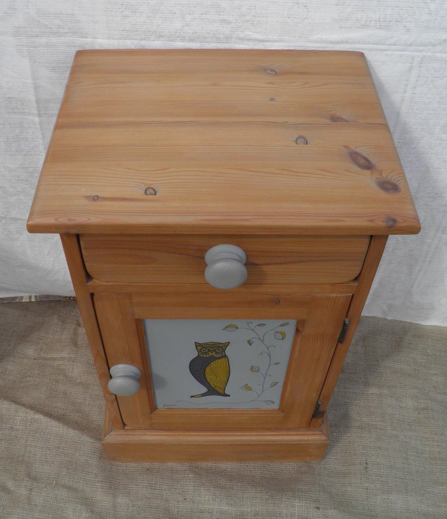 A Pair Of Vintage Solid Pine Bedside Cabinets