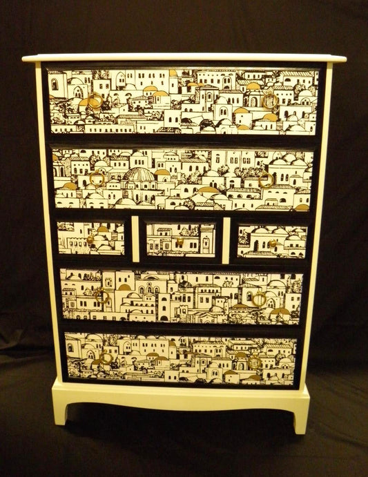 FABULOUS FORNASETTI VINTAGE STAG TALLBOY CHEST OF DRAWERS