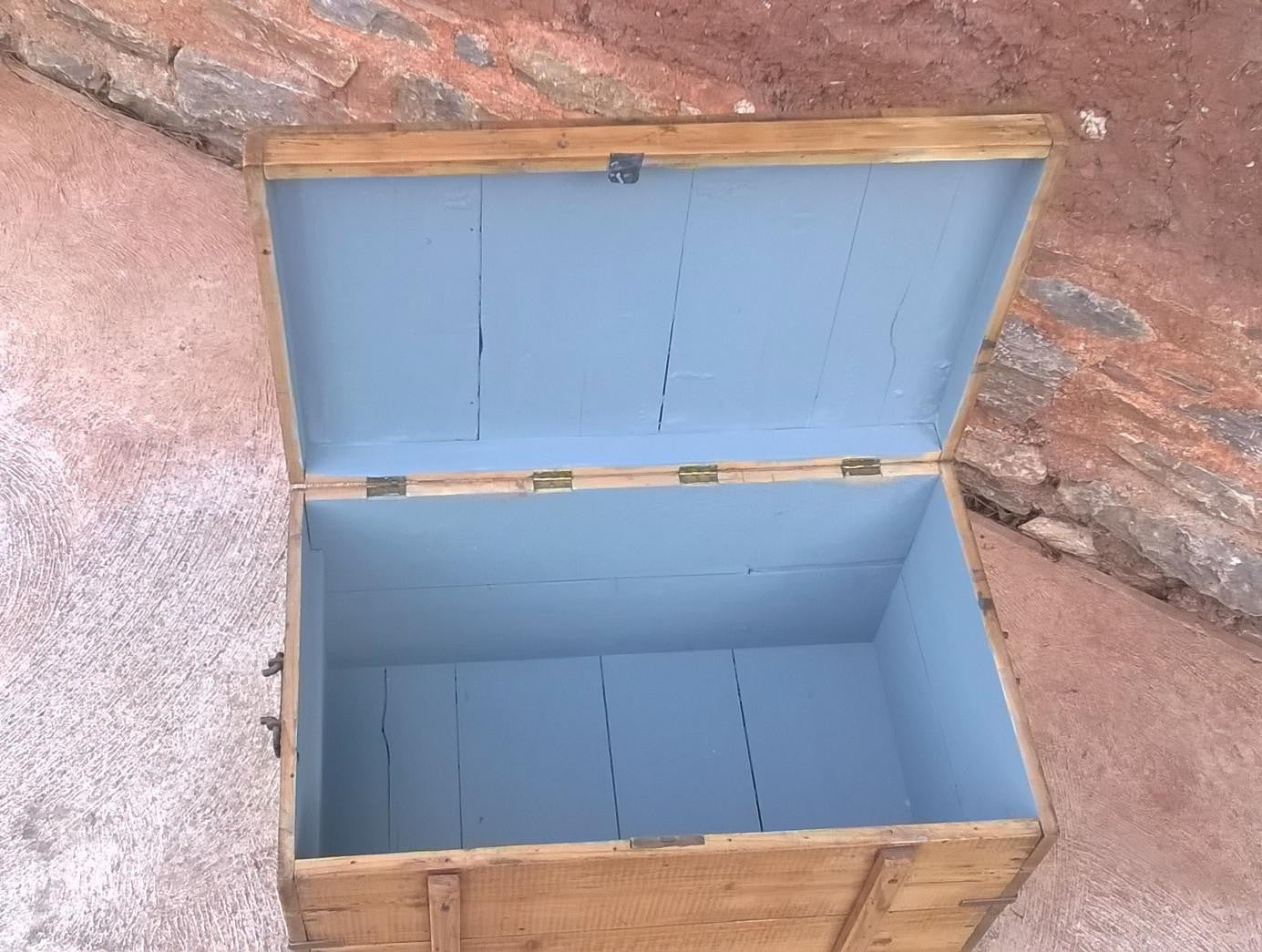 Vintage Pine Trunk / Blanket Box
