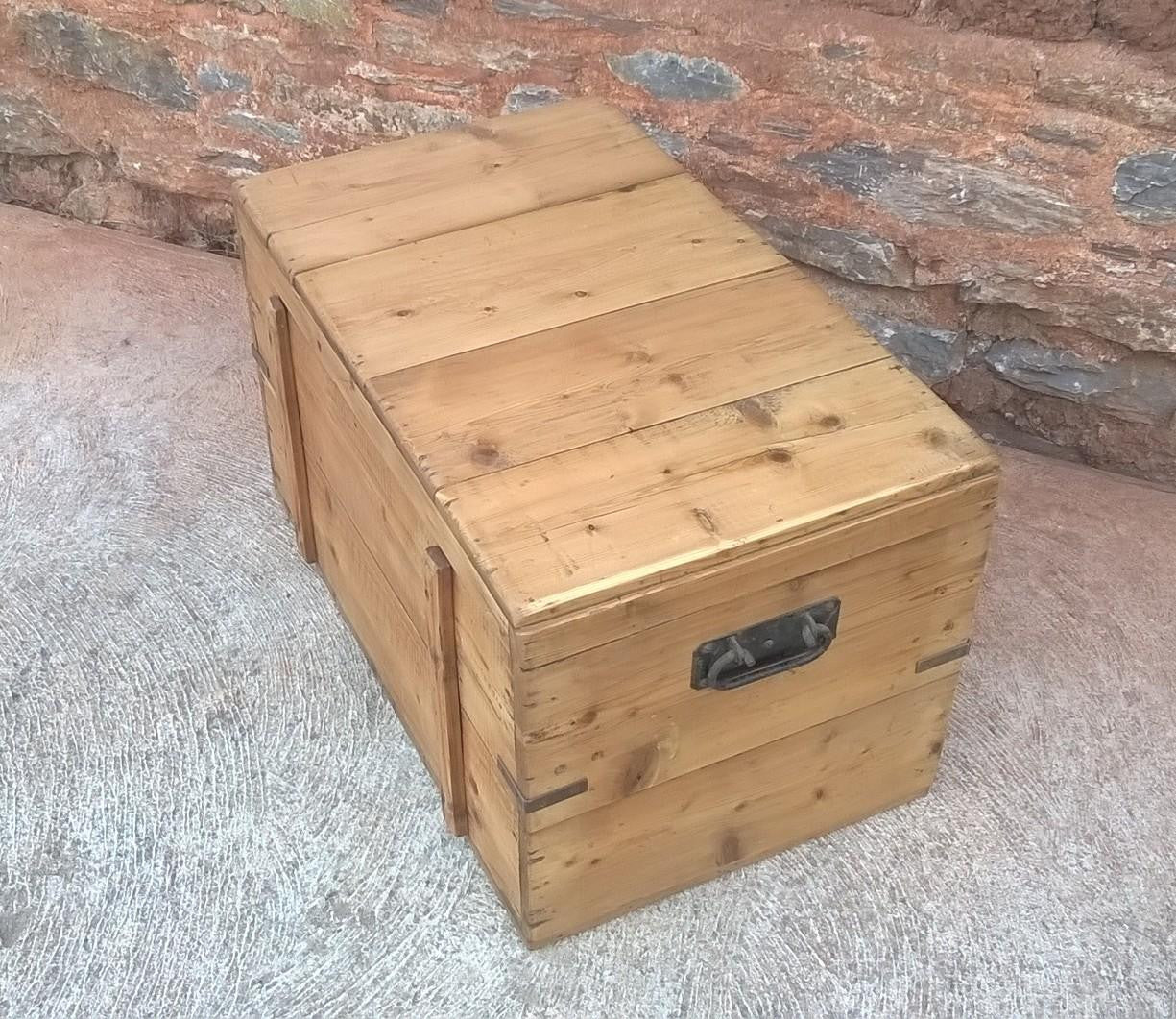 Vintage Pine Trunk / Blanket Box