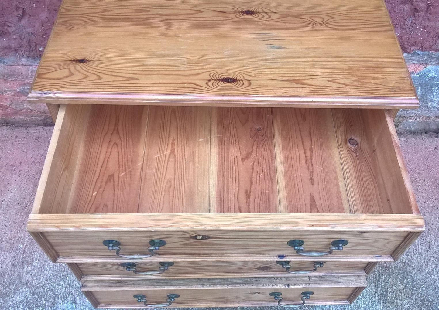 339.....Vintage Solid Pine Chest Of Drawers ( SOLD )