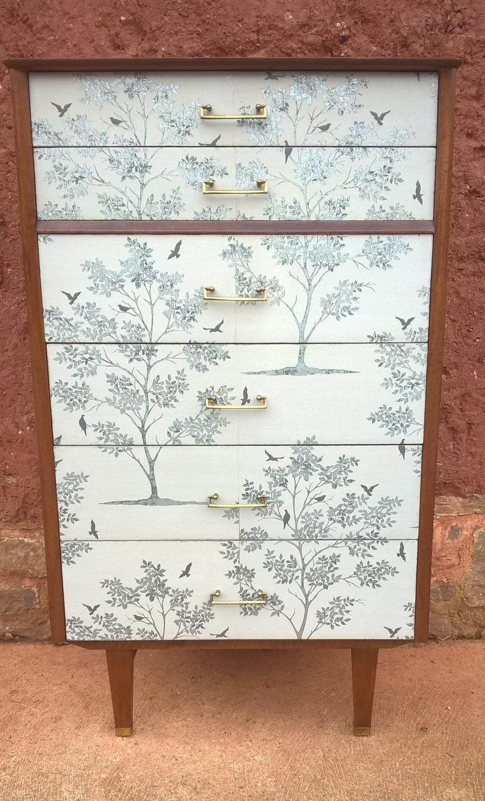 Upcycled Vintage Retro Chest Of Drawers