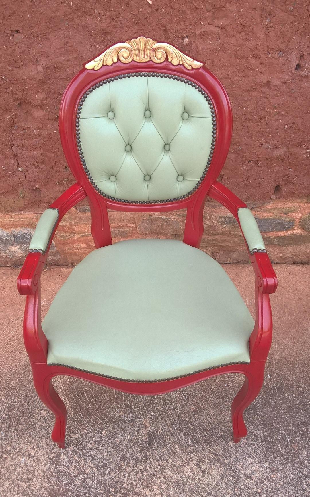 Pair Of French Style Armchairs / Carver Chairs