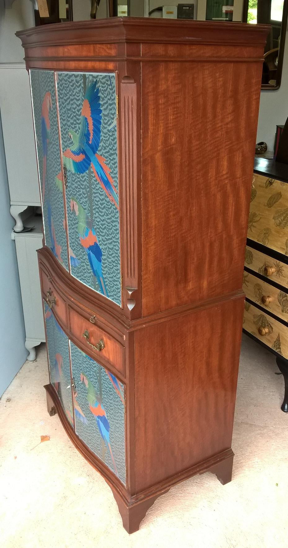 Stunning Vintage Mahogany Drinks Cabinet - Made By Bevan Funnell
