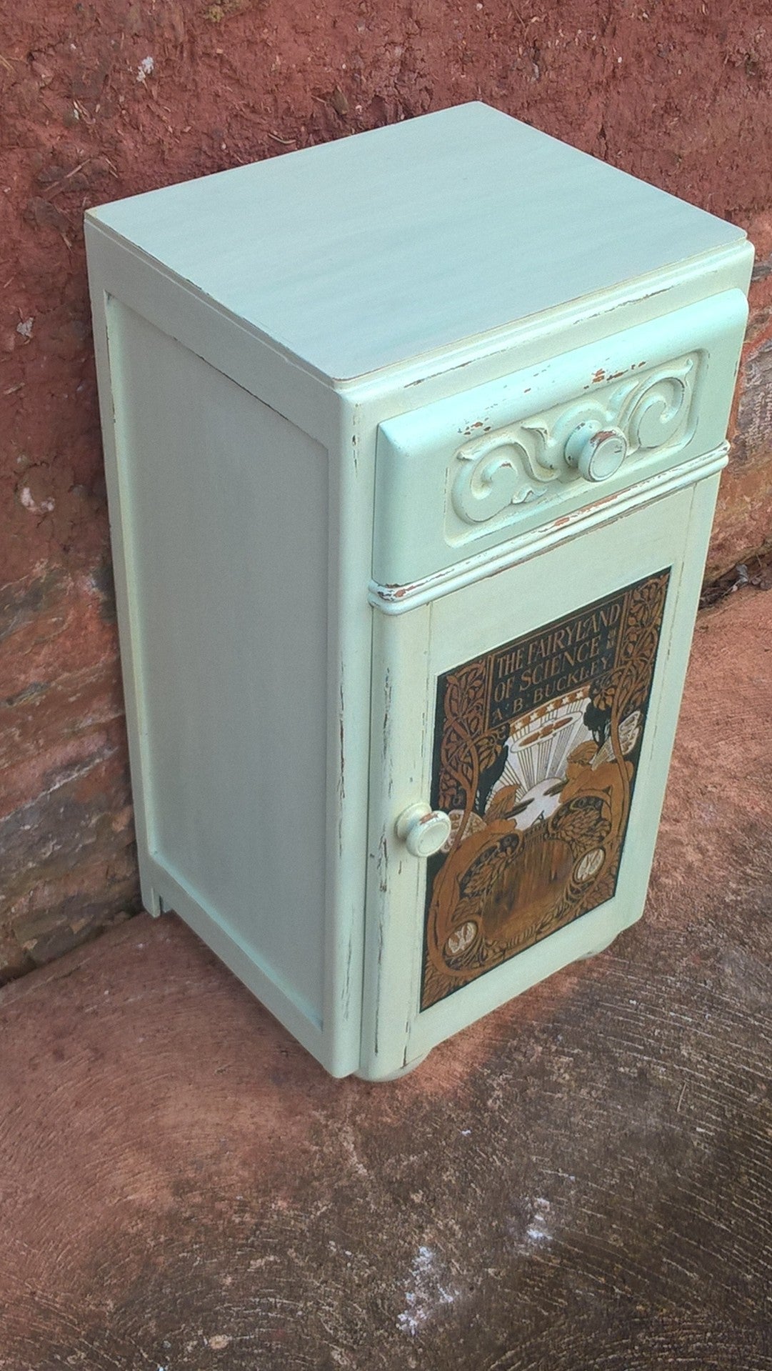 Beautifully  Upcycled Vintage Bedside Cabinet - Pot Cupboard - Lamp Table