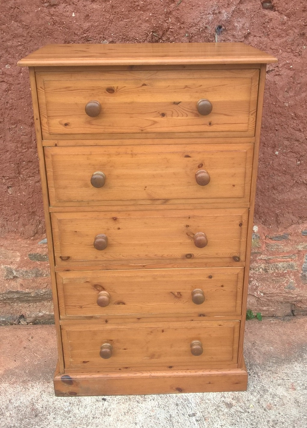 Good Quality Solid Pine Tallboy Chest Of Drawers