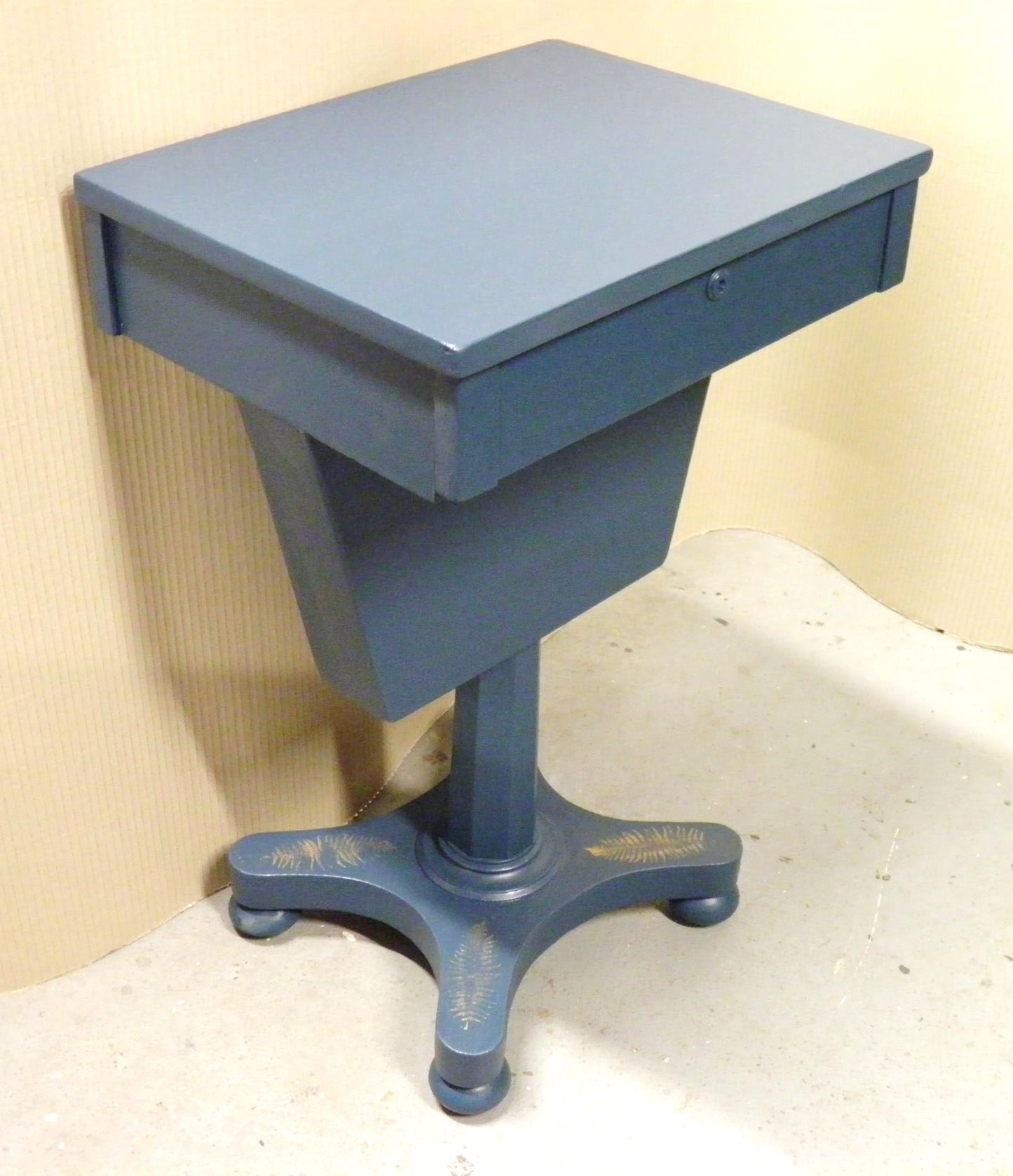 A 19th Century Upcycled Work Table / Lamp Table