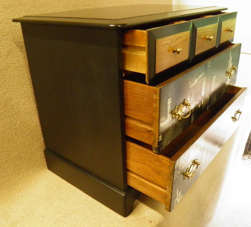 VINTAGE STAG CHEST OF DRAWERS