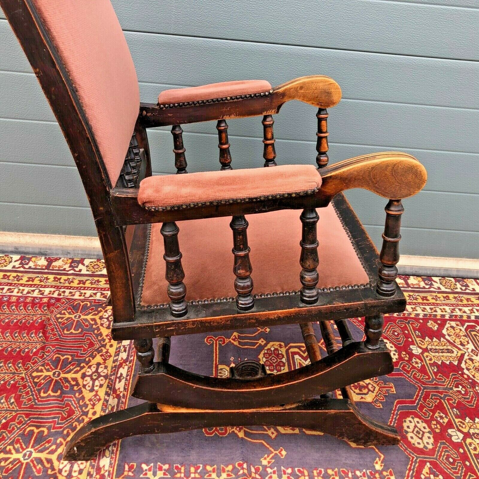 Antique American Rocking Chair Vintage Rocking Chair SOLD