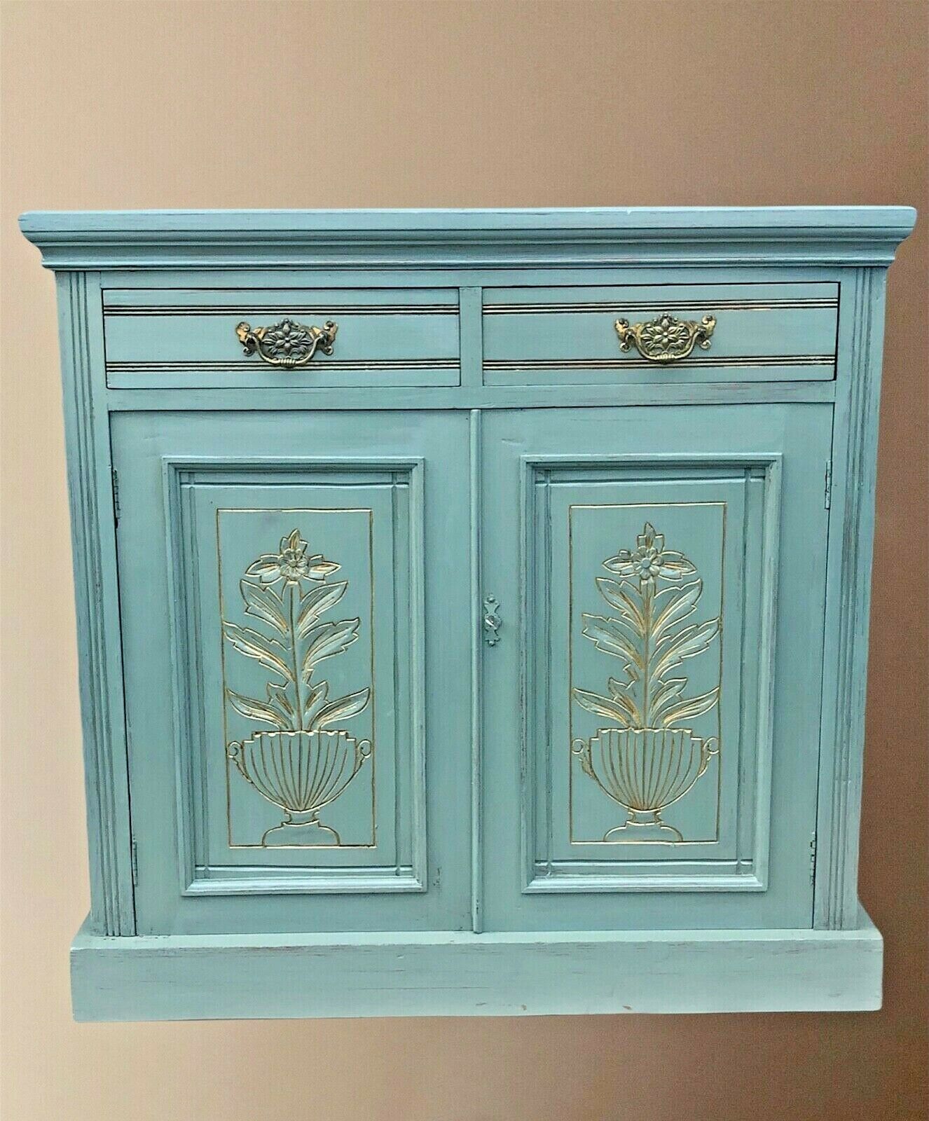 Edwardian Sideboard With Carved Decoration ( SOLD )