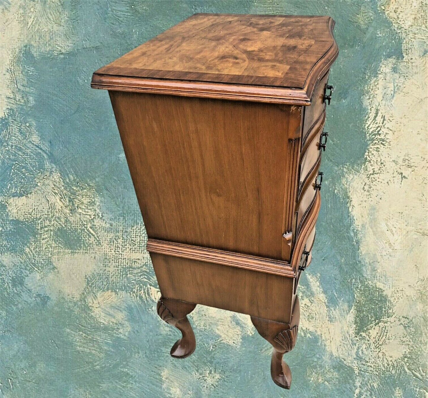 Handsome Vintage Walnut Bedside Chest / Lamp Table ( SOLD )
