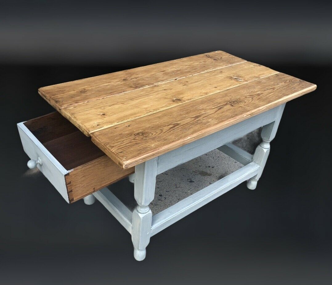 Unique Rustic Coffee Table With Drawer ( SOLD )