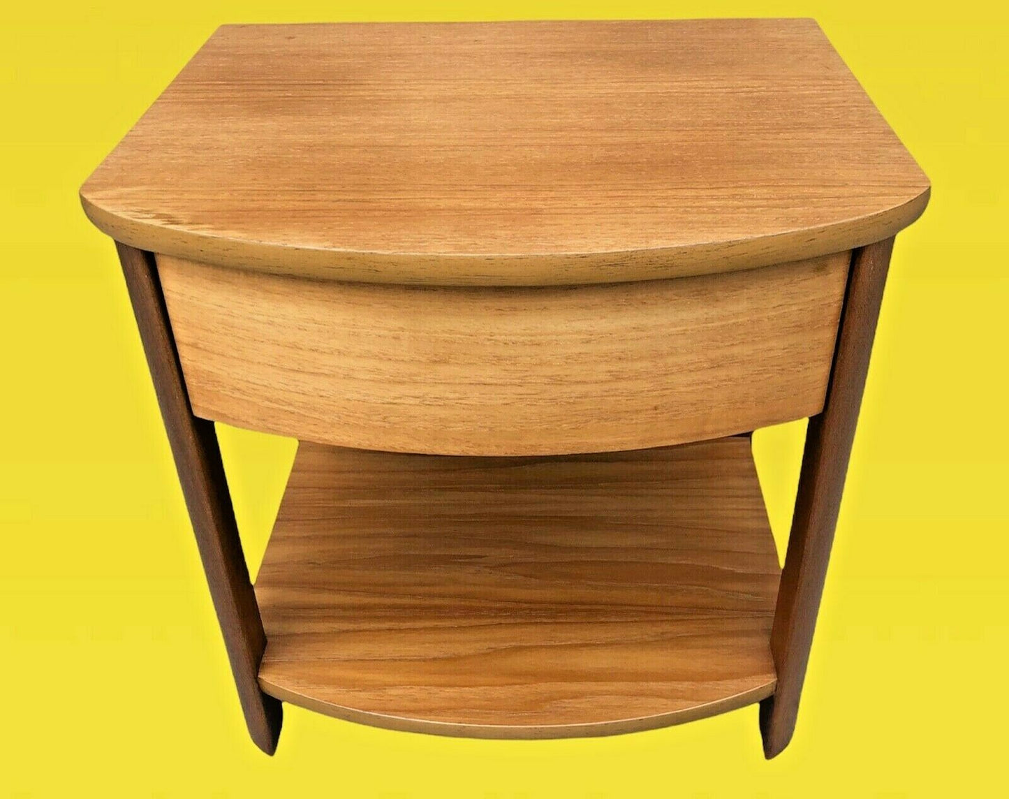 014.....Retro Light Teak Bedside Lamp Table ( sold )