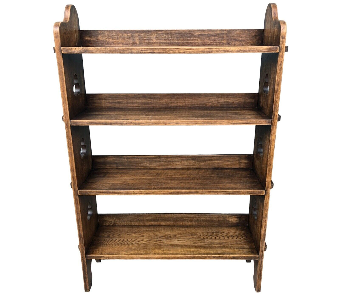 000910....Handsome Vintage Arts And Crafts Oak Bookcase ( sold )