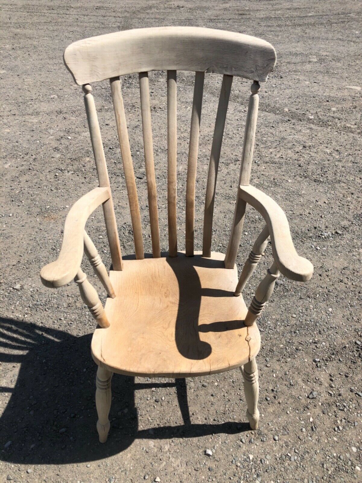 Antique Bleached Farmhouse Windsor Armchair ( SOLD )