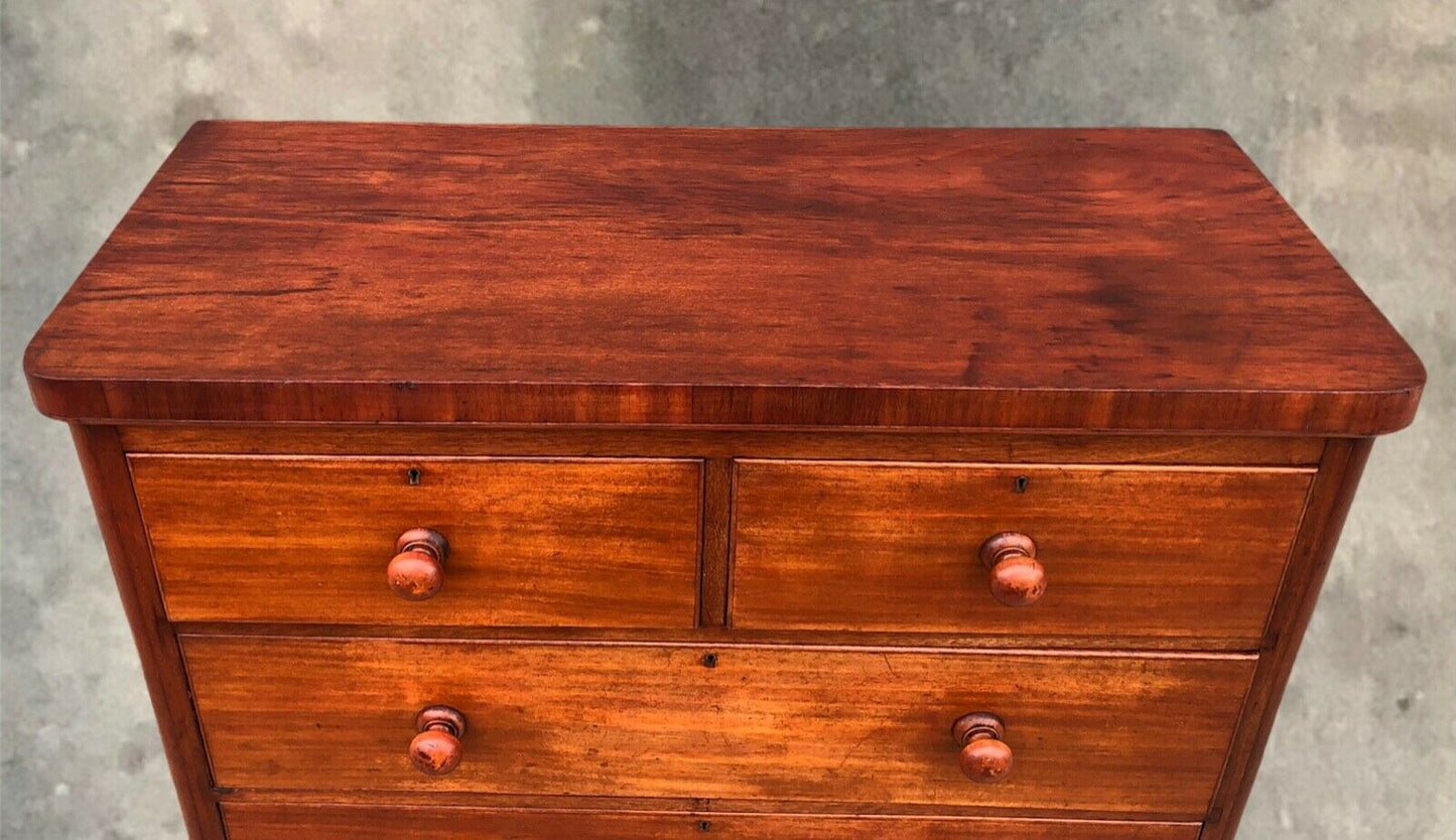 Handsome Antique Mahogany Chest Of Drawers / Large Chest Of Drawers ( SOLD )
