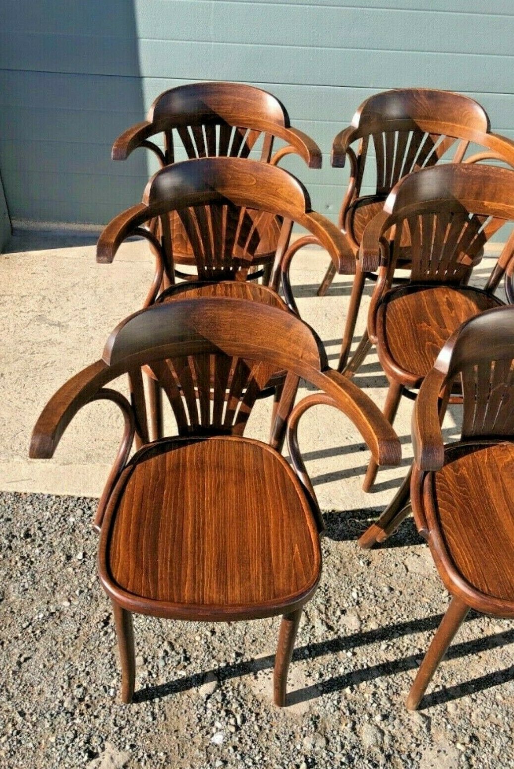 Set Of Six 1980'S Bentwood Chairs ( SOLD )