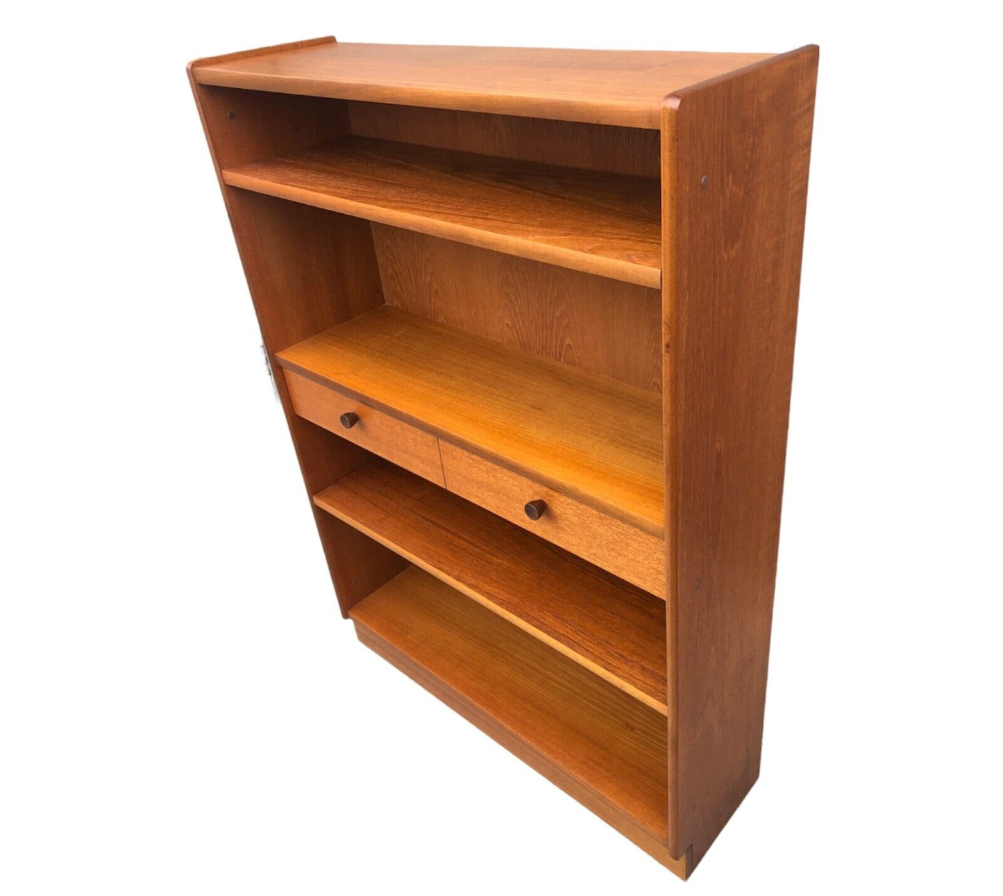 000915....Handsome Retro Teak Bookcase By Nathan / Mid Century Bookcase ( sold )