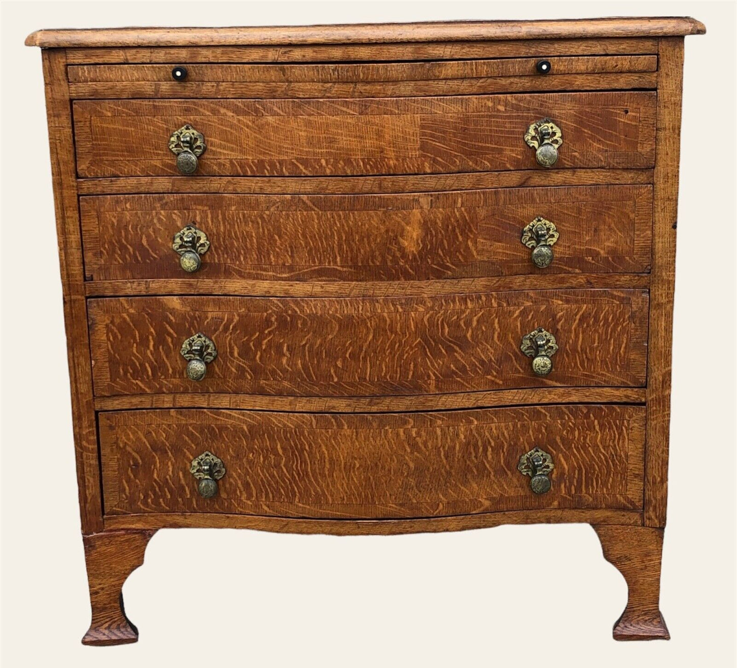 000938....Chest Of Drawers - Handsome Vintage Arts And Crafts Style Chest ( sold )