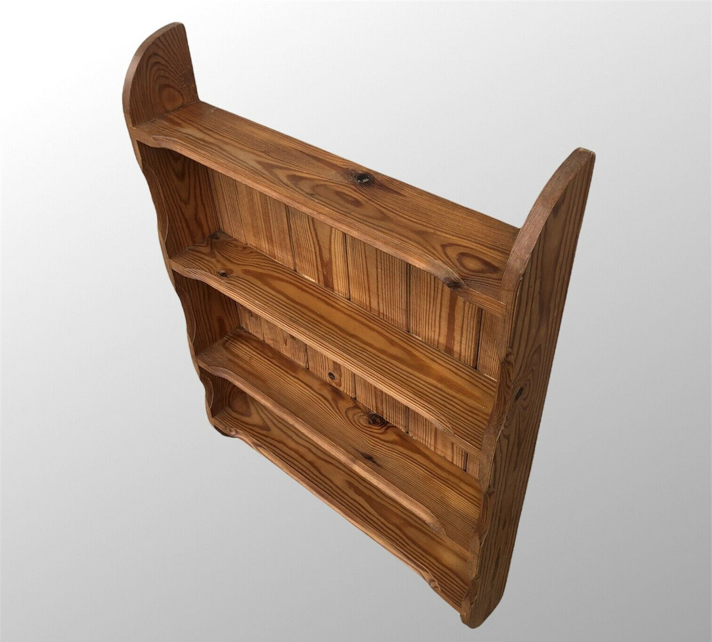 057.....A Set Of Vintage Pine Wall Shelves / Bookcase ( sold )