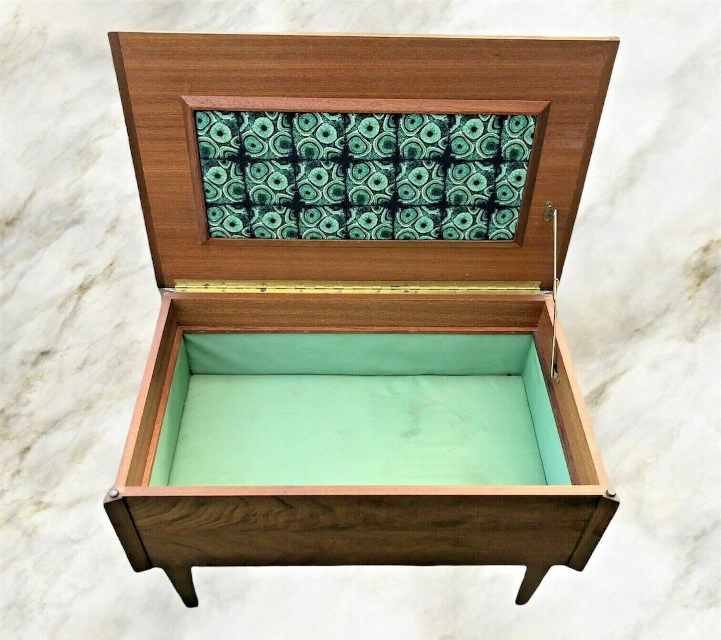 058.....Teak Retro Workbox / Sewing Box