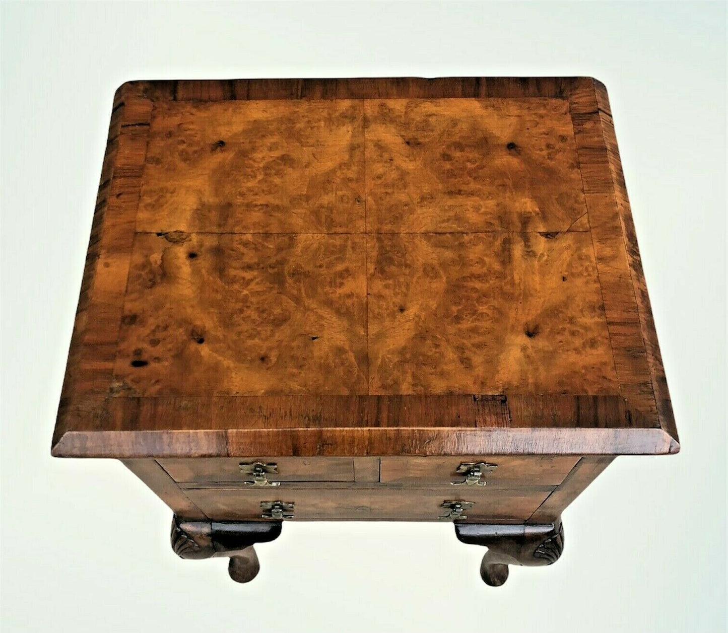 Vintage Figured Walnut Bedside Lamp Table ( SOLD )