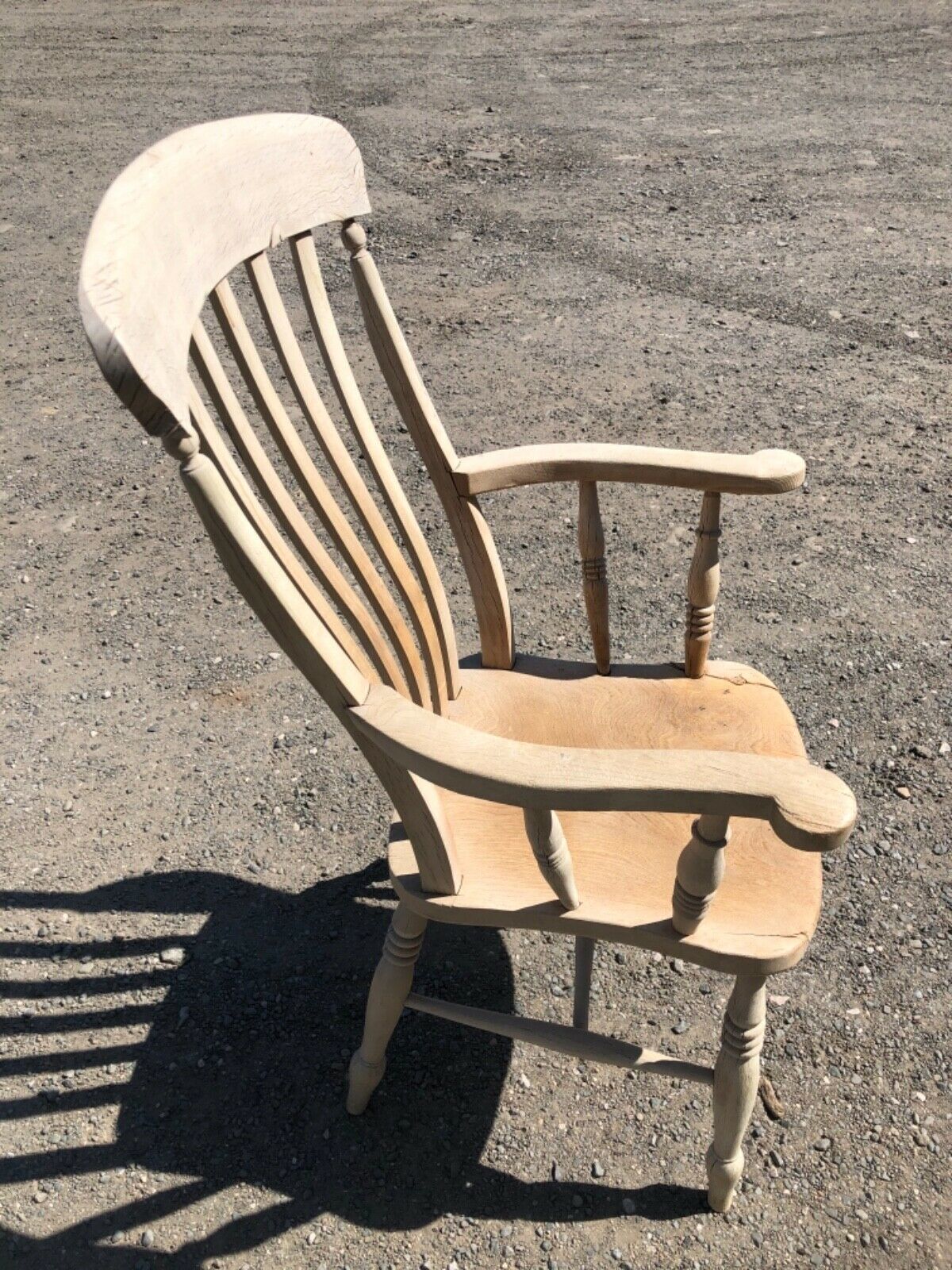 Antique Bleached Farmhouse Windsor Armchair ( SOLD )