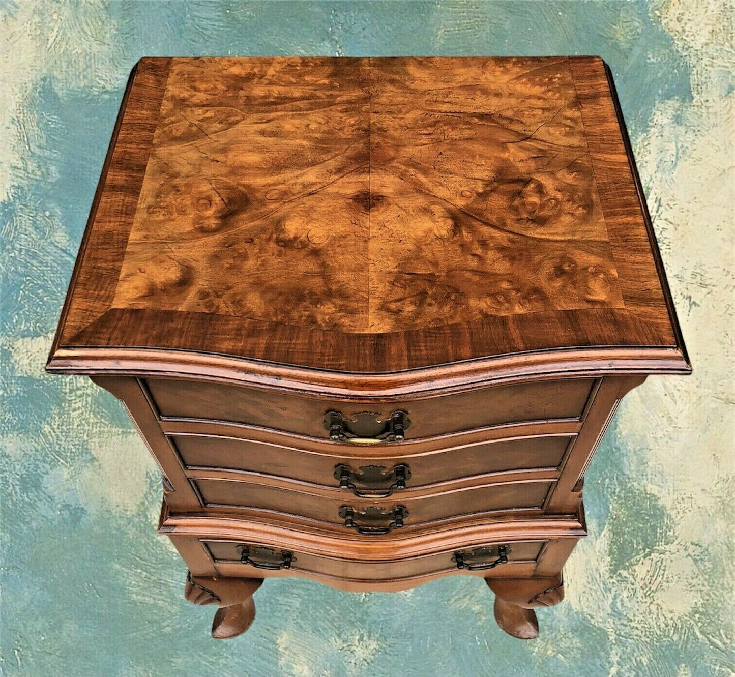 Handsome Vintage Walnut Bedside Chest / Lamp Table ( SOLD )