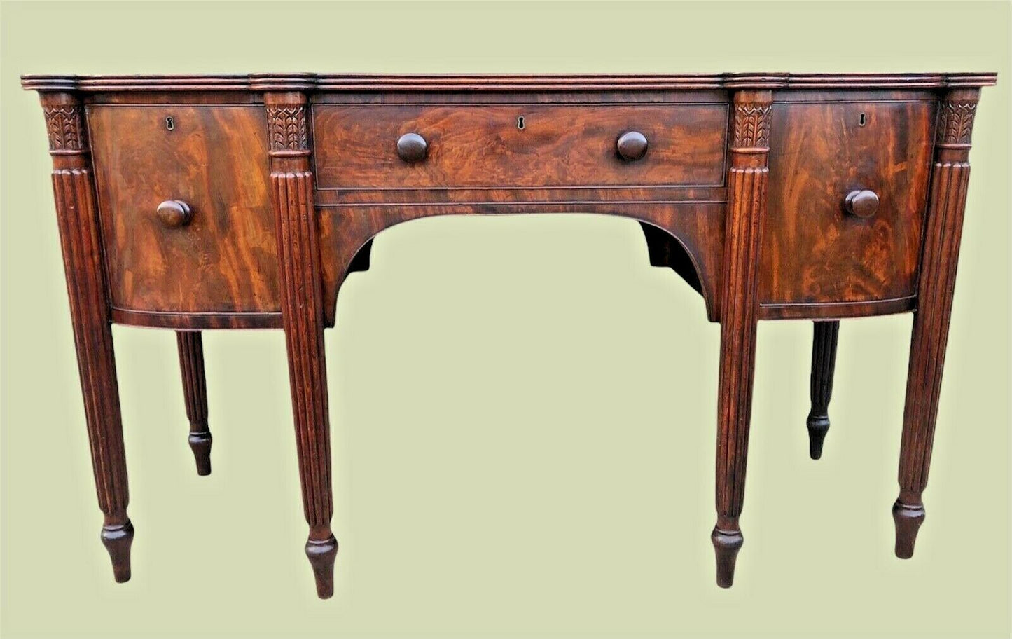 029.....Magnificent William IV Flame Mahogany Sideboard ( sold )