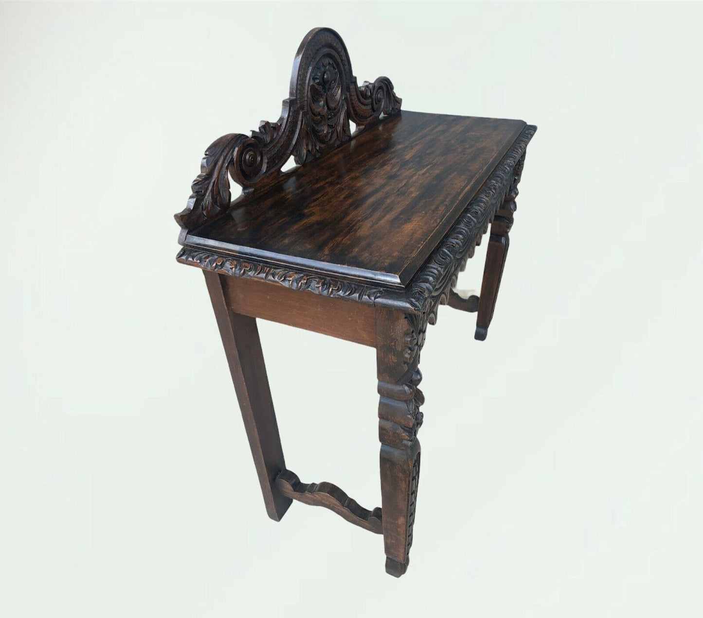 Stunning Antique Carved Oak Hall Table ( Sold )