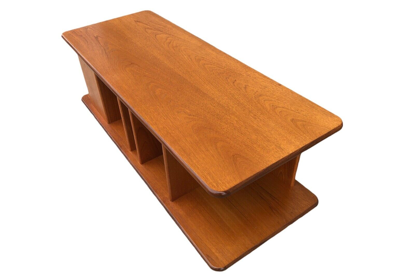 000932....Retro Teak Coffee Table / Media Stand ( sold )