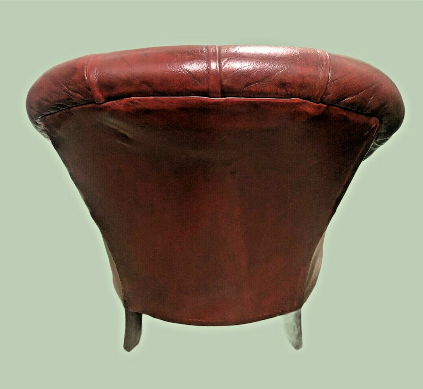 Stunning Vintage Chesterfield Style Red Leather Armchair ( SOLD )