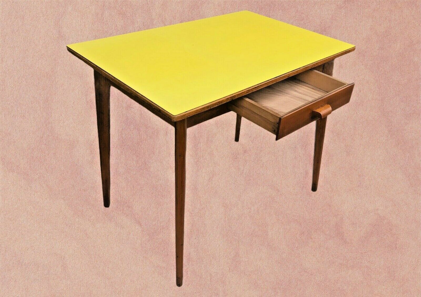 Eye Catching Retro Formica Top Desk With Drawer ( SOLD )